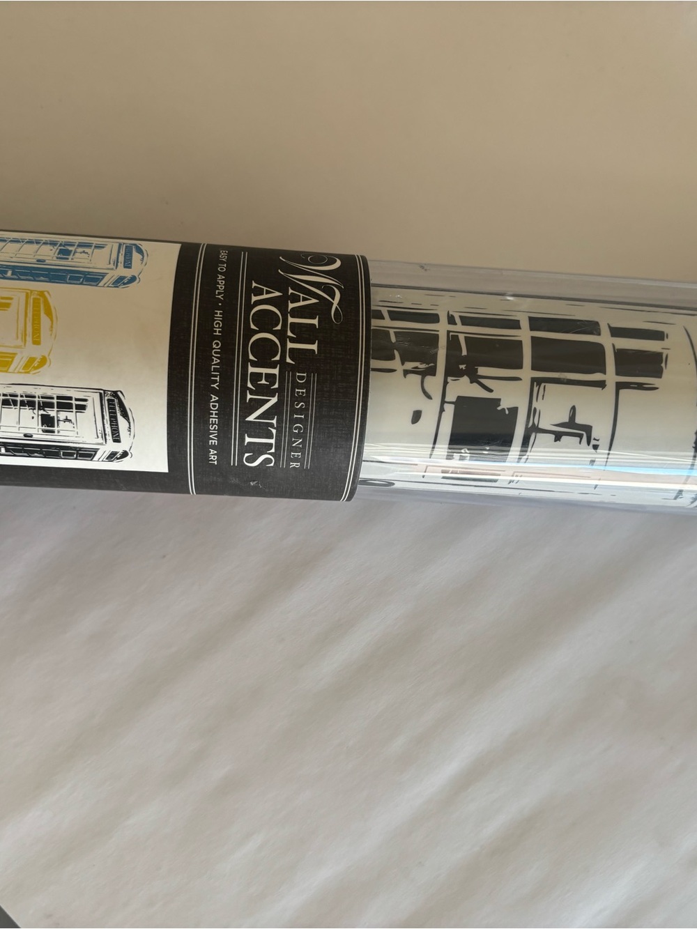 Designer Adhesive Art Roll - Black and White